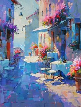 A small street under the sunshine